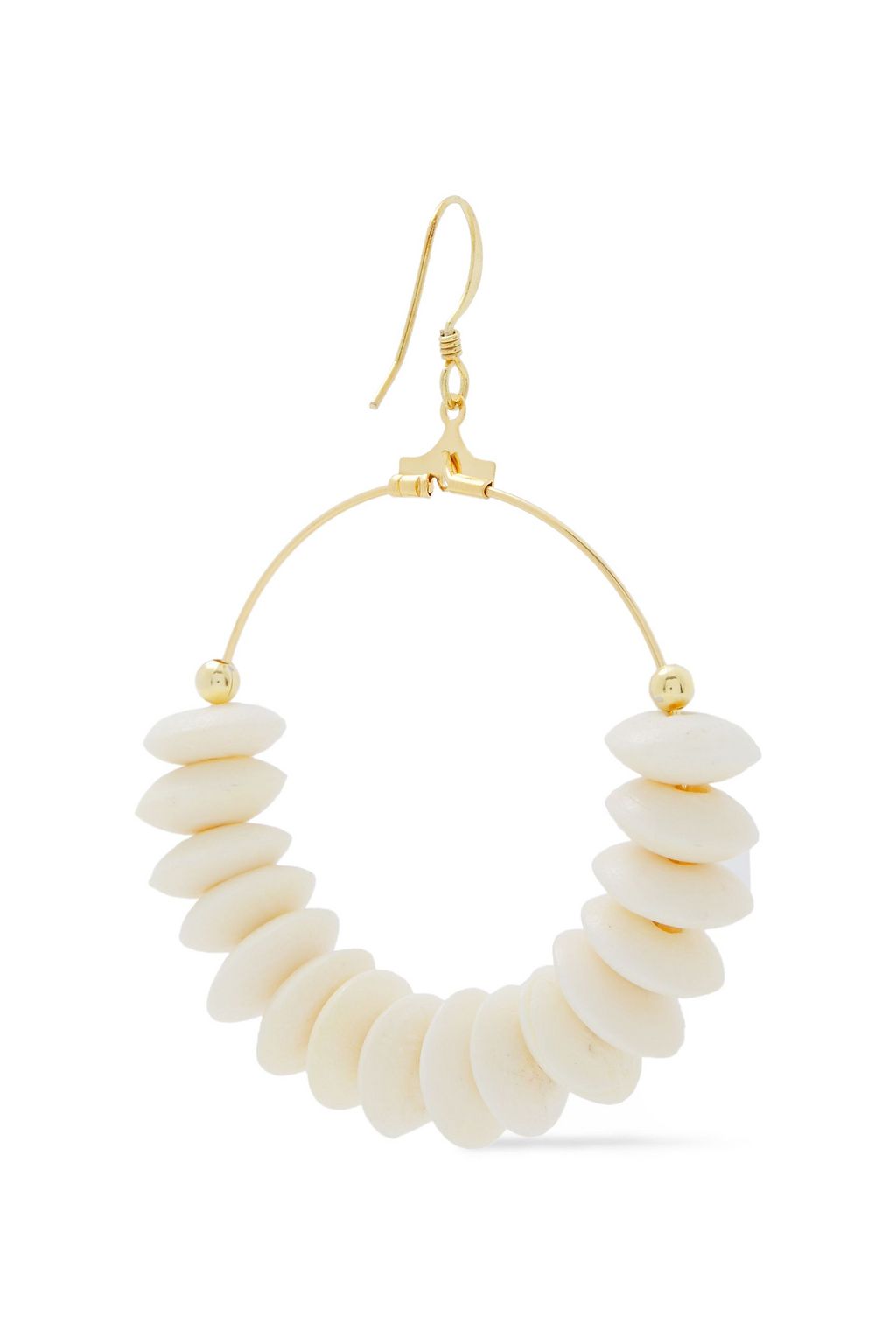 KENNETH JAY LANE 22-karat gold-plated resin earrings