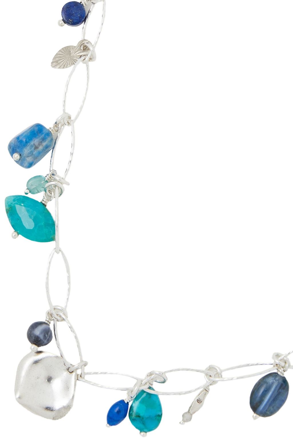 CHAN LUU Sterling silver multi-stone necklace