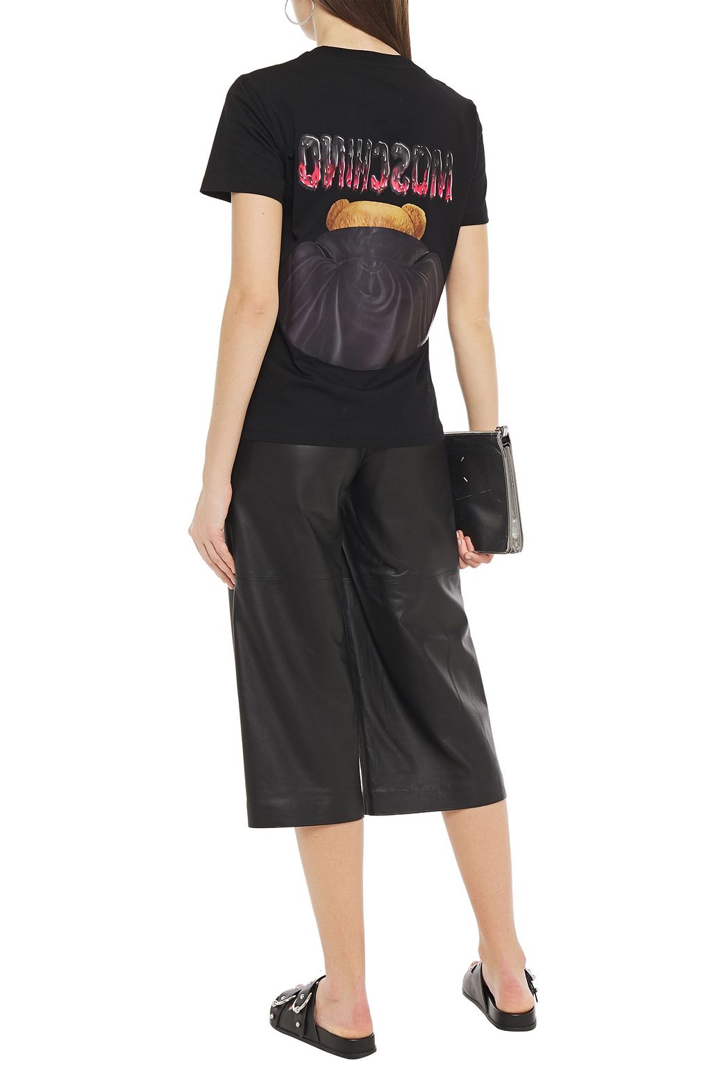 MOSCHINO Printed cotton-jersey T-shirt