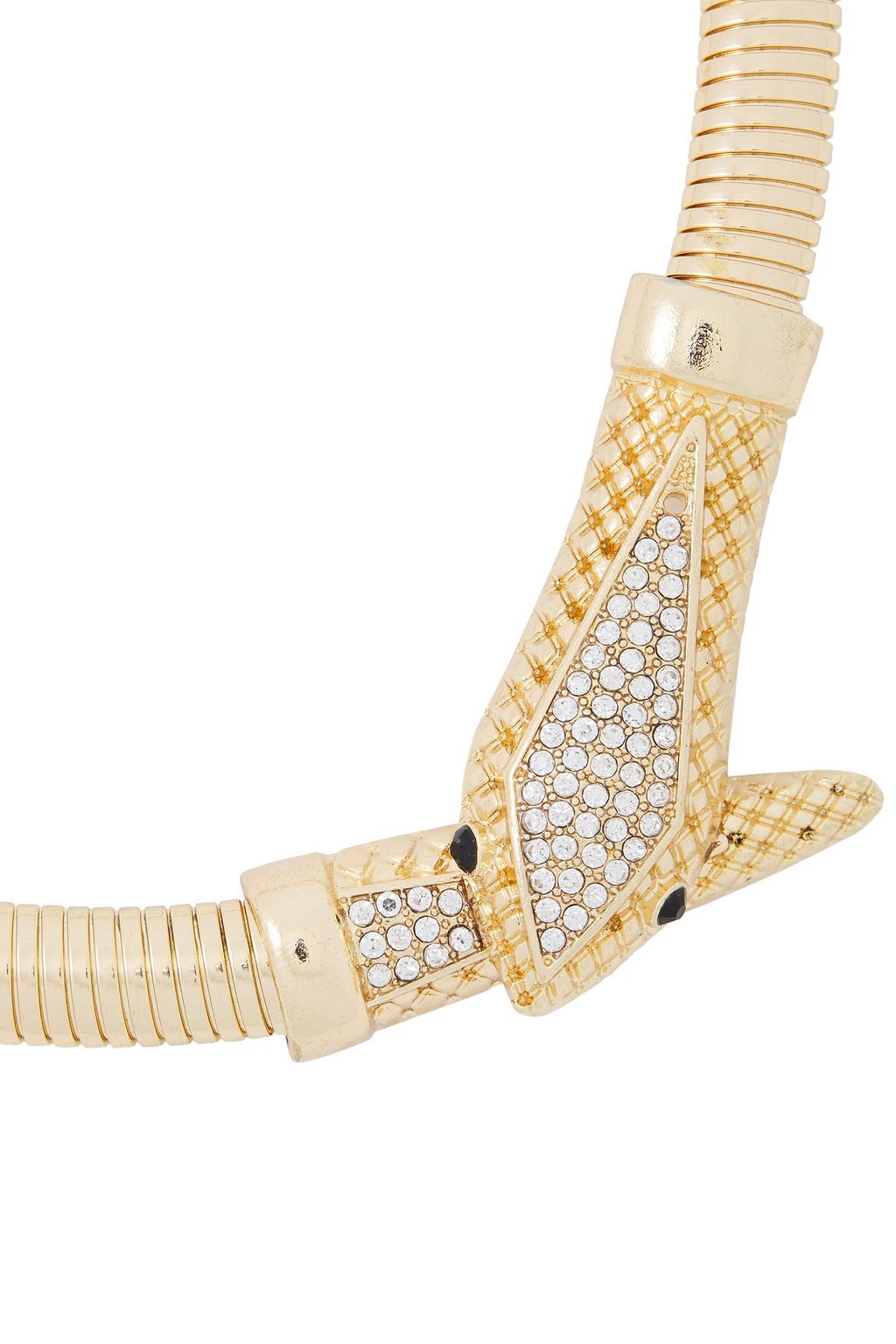 KENNETH JAY LANE Gold-plated crystal necklace