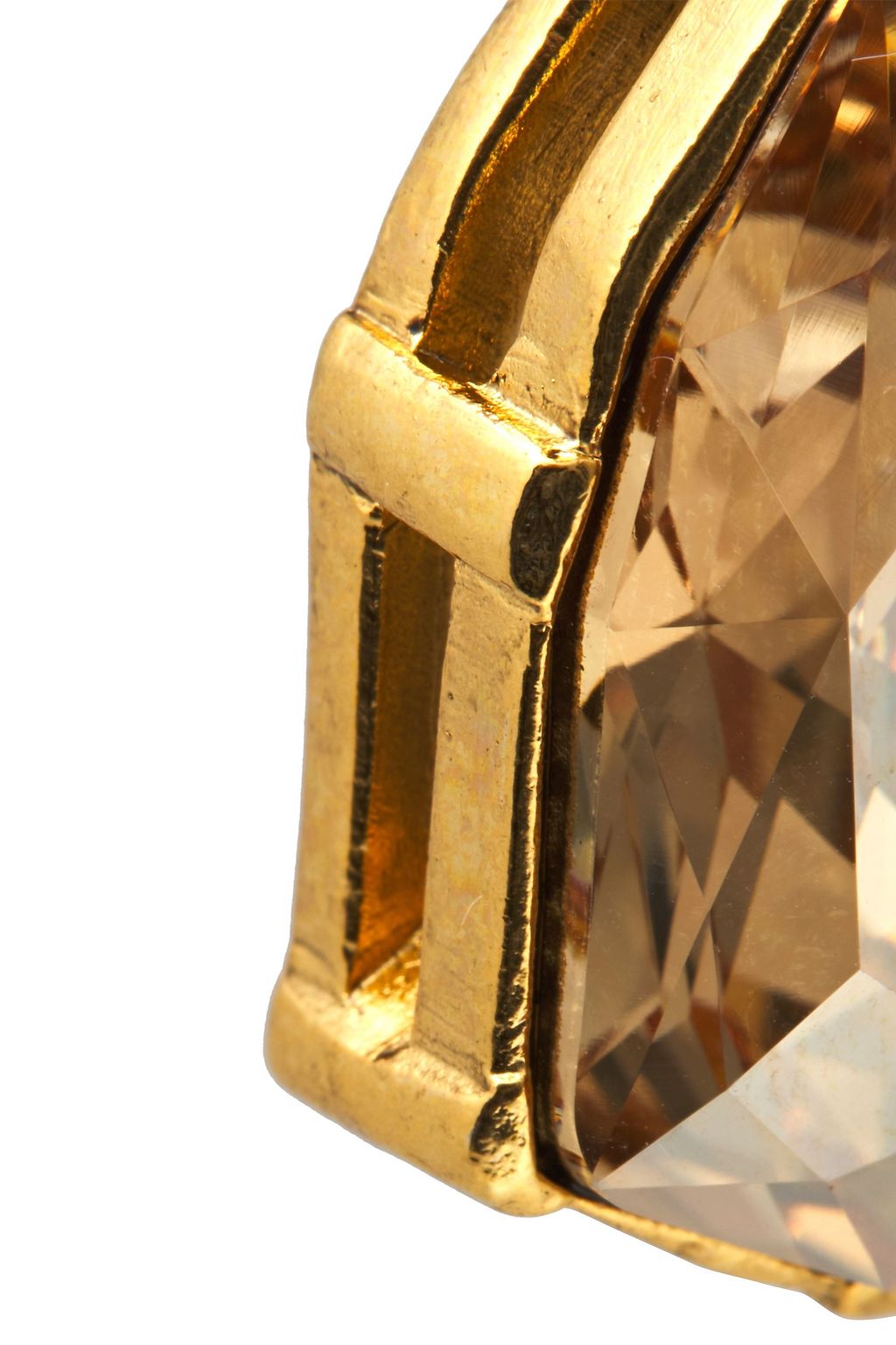 OSCAR DE LA RENTA Gunmetal-tone crystal earrings