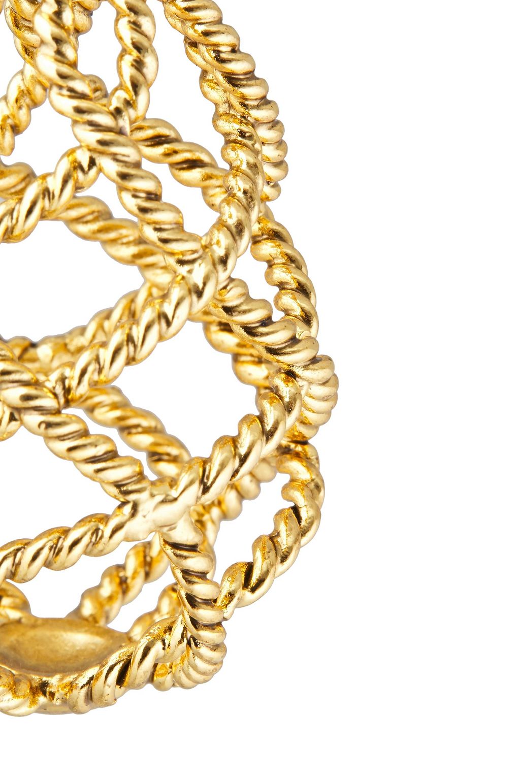OSCAR DE LA RENTA Gold-tone earrings