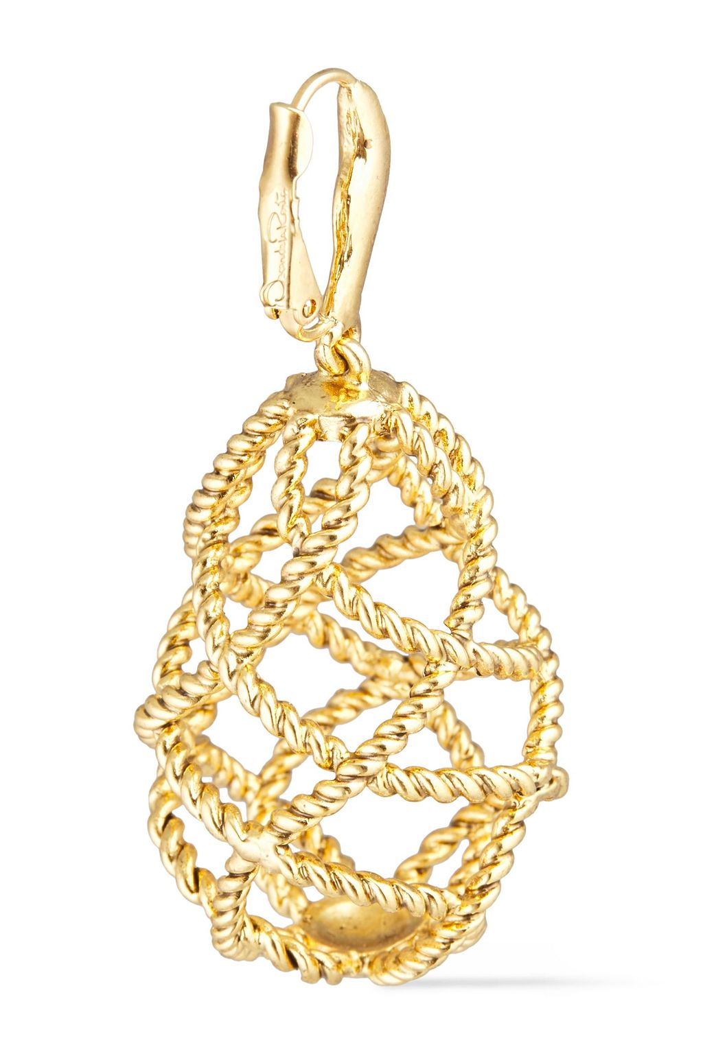 OSCAR DE LA RENTA Gold-tone earrings