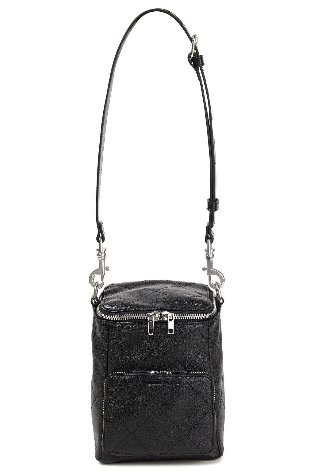 MCQ ALEXANDER MCQUEEN Convertible quilted textured-leather backpack
