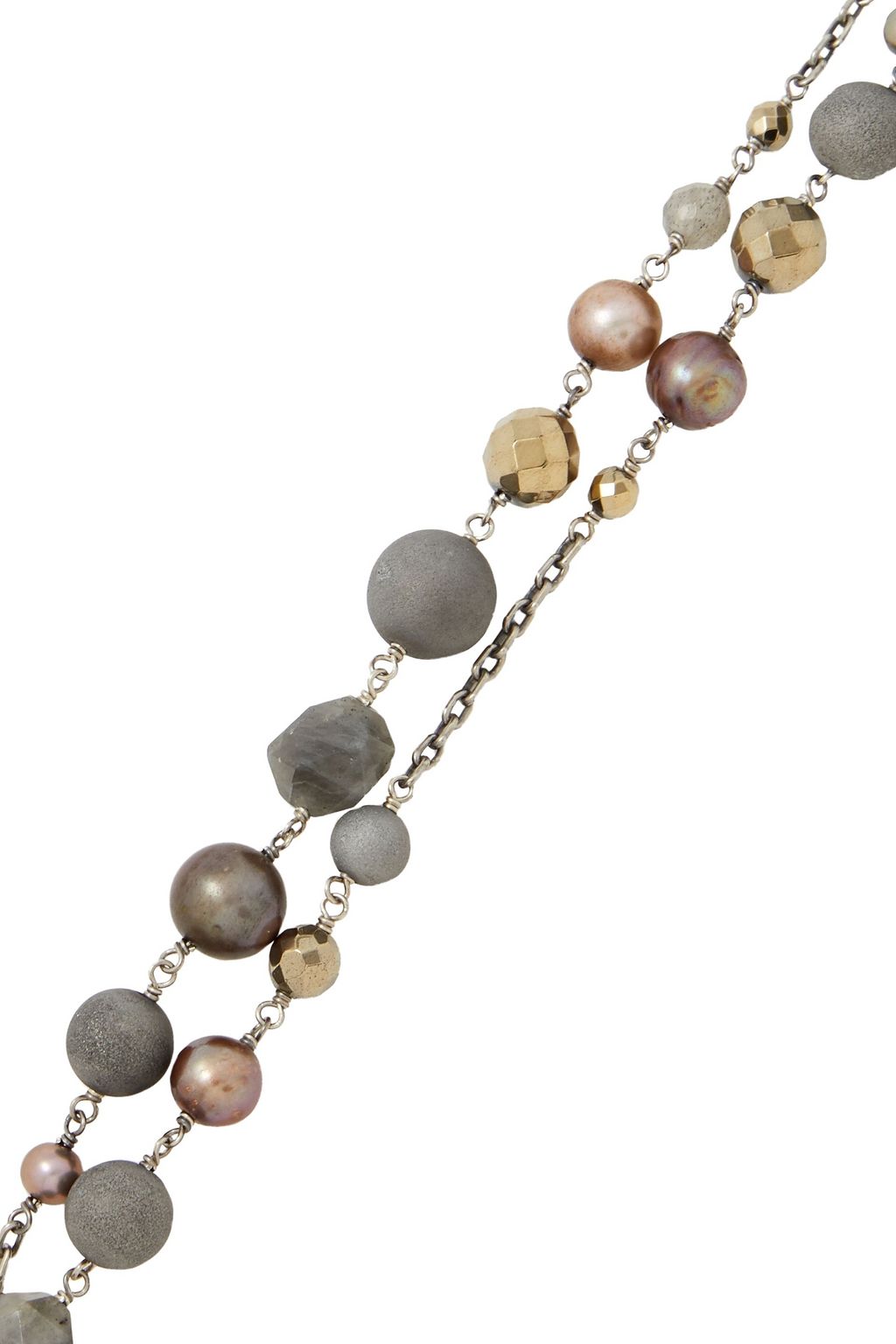 CHAN LUU Sterling silver multi-stone necklace