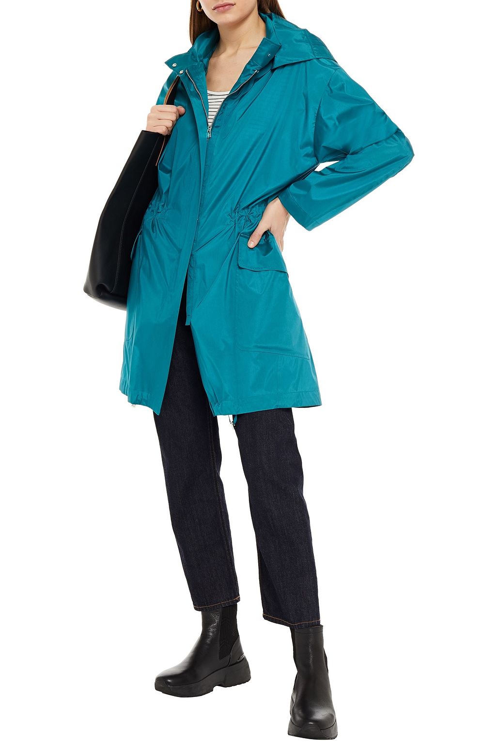 LORO PIANA Abber silk-blend shell raincoat