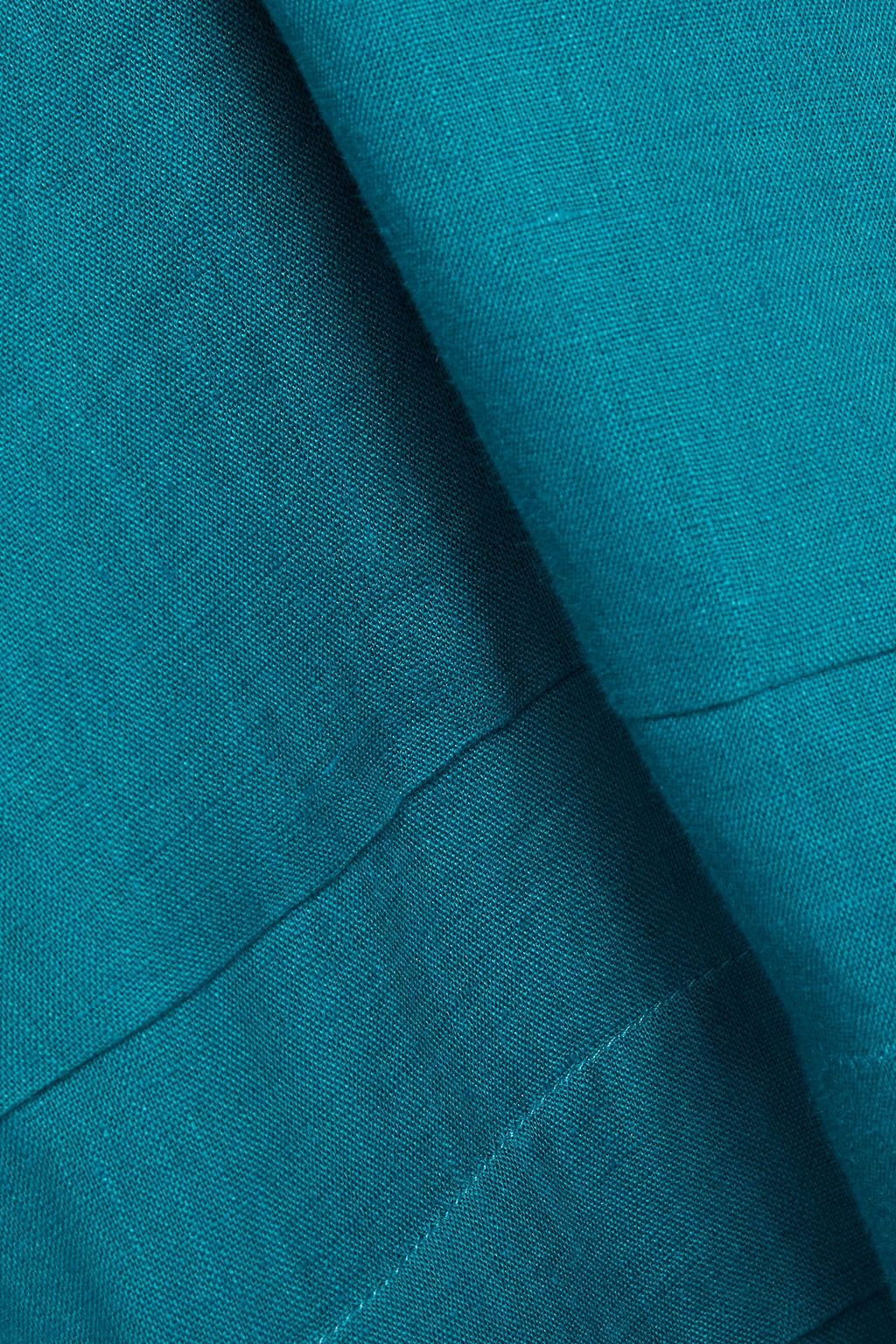 LORO PIANA Marion pleated linen dress
