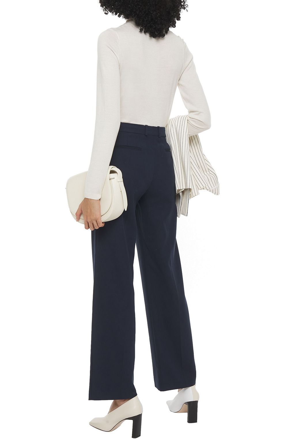 LORO PIANA Adam Hose mit weitem Bein aus Baumwoll-Twill