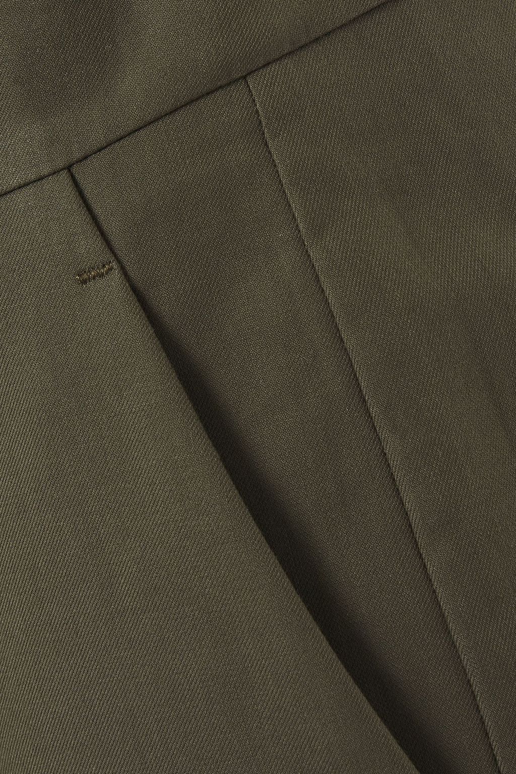 LORO PIANA Adam cropped cotton-twill wide-leg pants