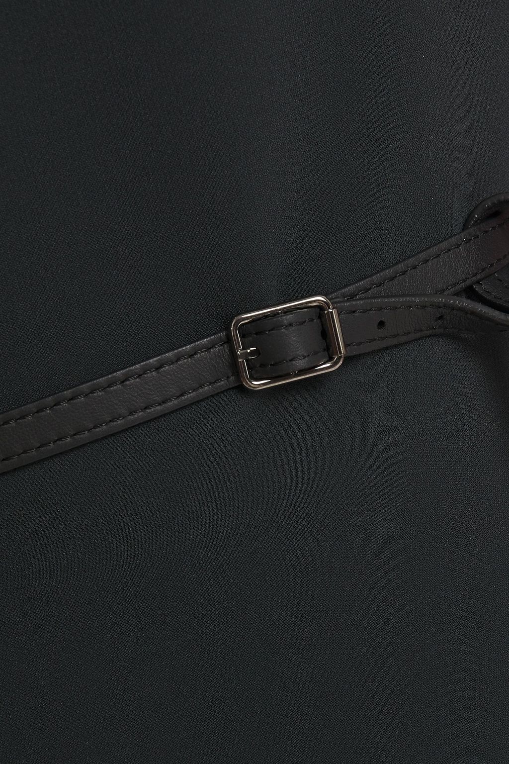 LORO PIANA Jo belted silk-cady dress