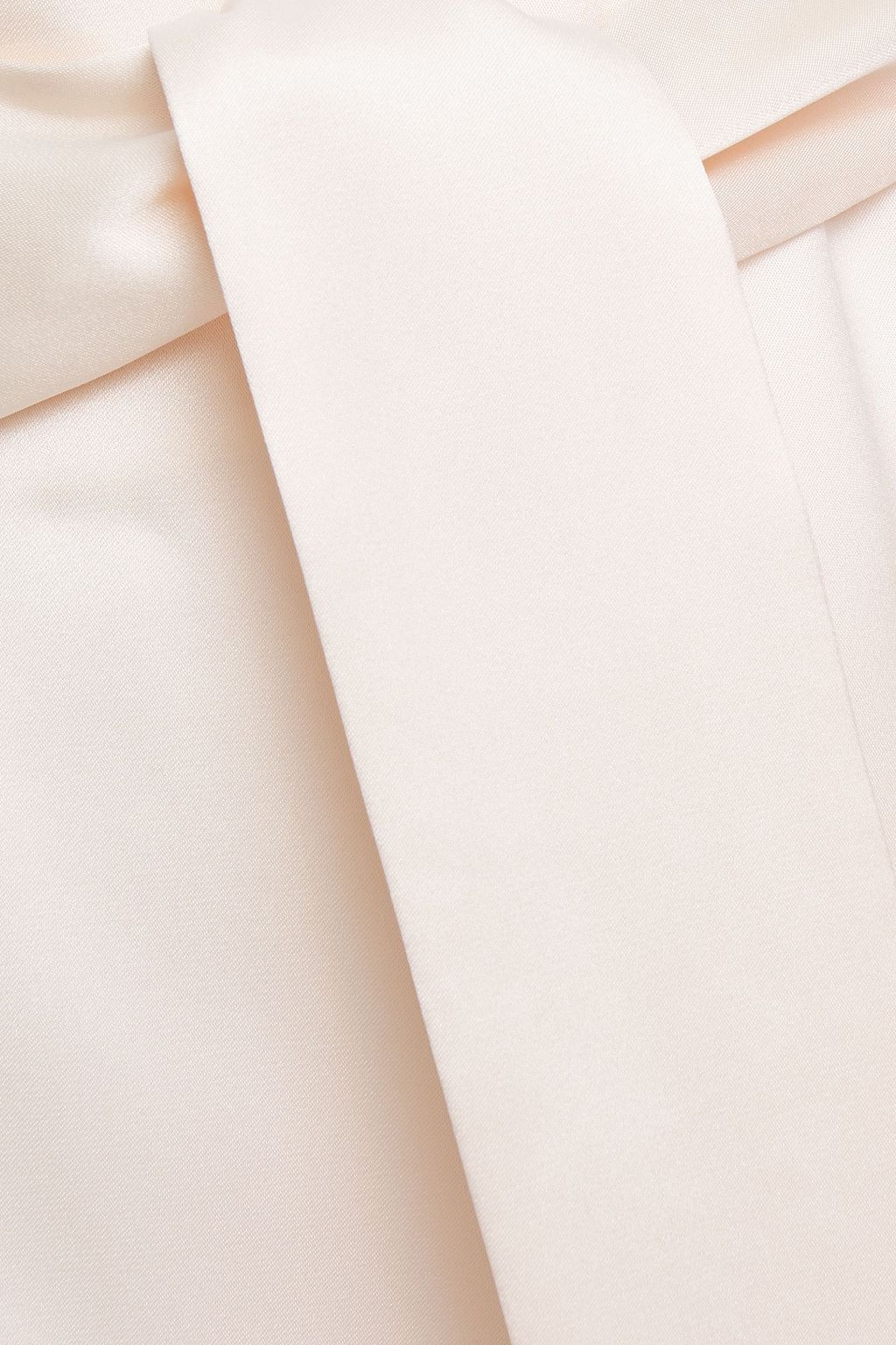 LORO PIANA Elien belted silk-satin midi skirt