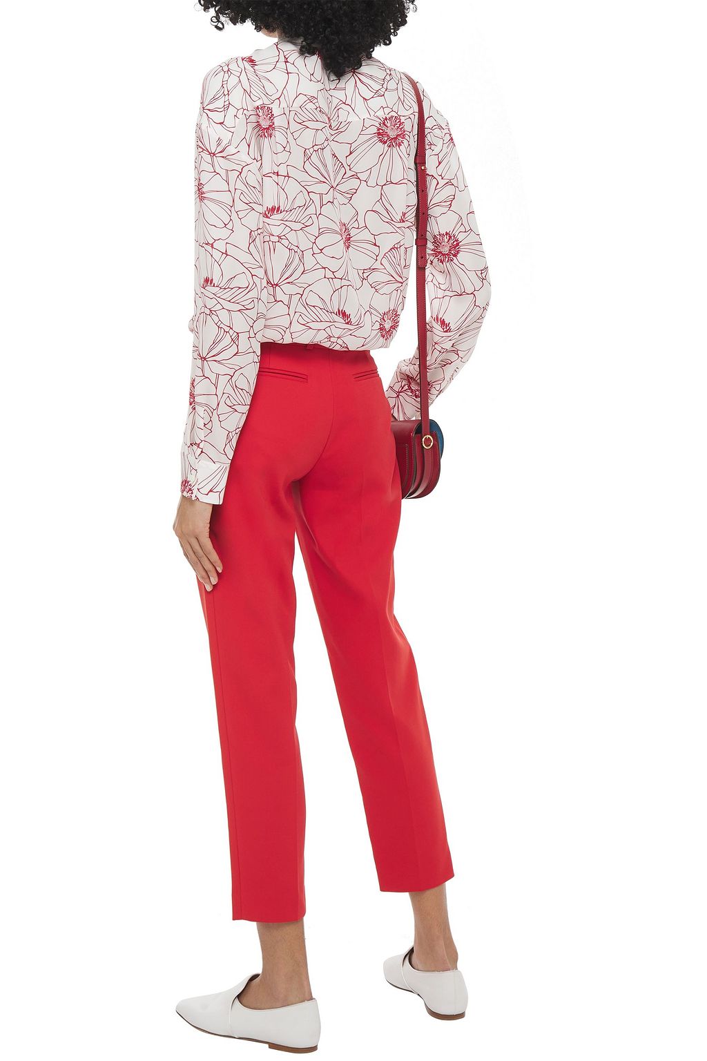 LORO PIANA Derk cropped cotton-twill tapered pants