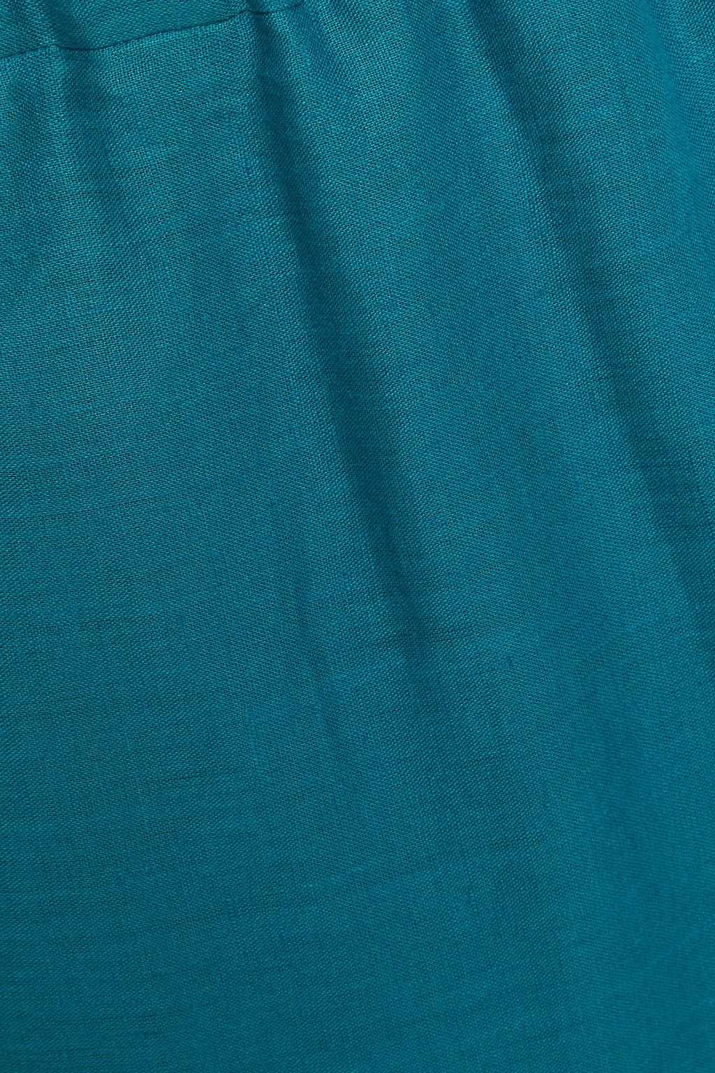 LORO PIANA Amanda wrap-effect linen midi skirt