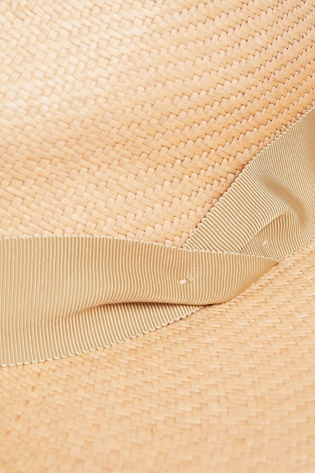 RAG & BONE Grosgrain-trimmed straw Panama hat