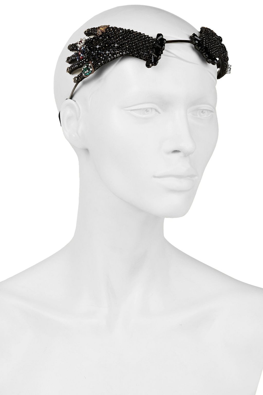 GUCCI Embellished brass headband