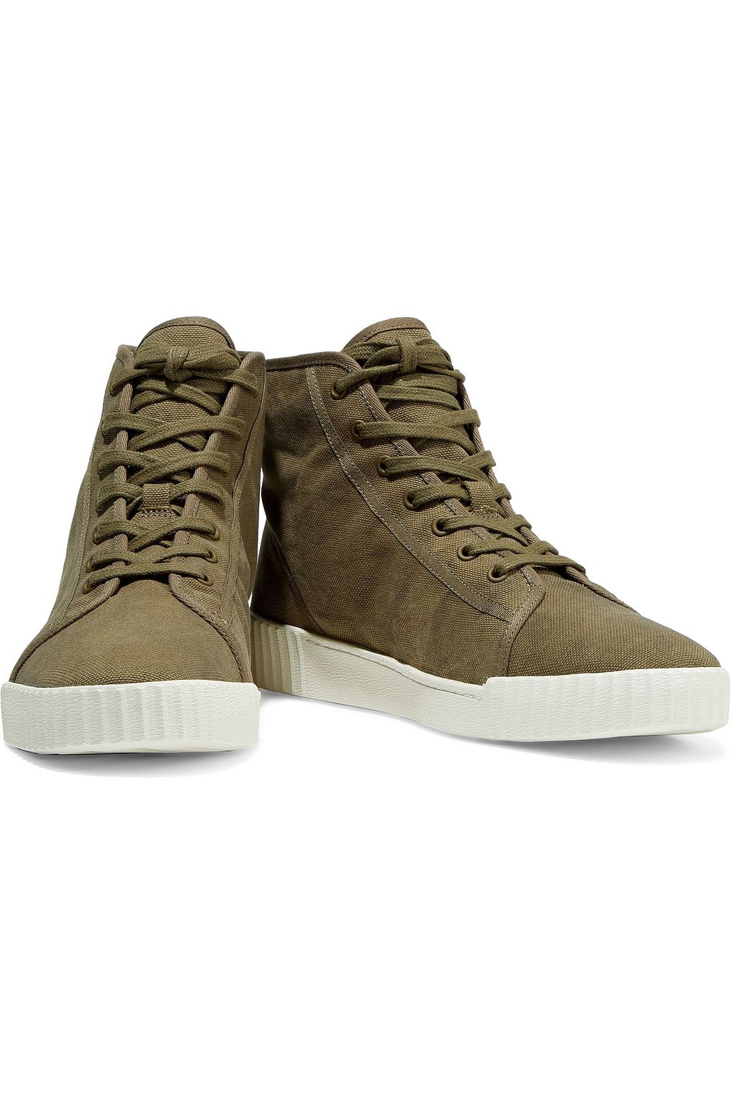 VINCE. Wolfe canvas high-top sneakers