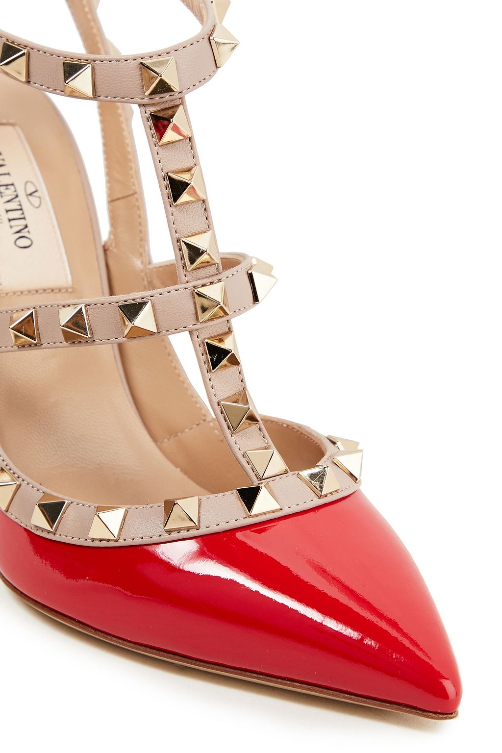 VALENTINO GARAVANI Rockstud patent-leather pumps