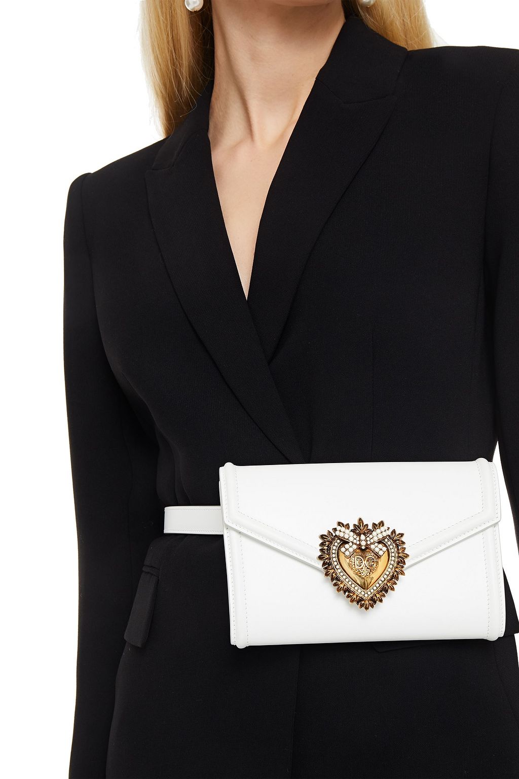 DOLCE&GABBANA Devotion embellished leather belt bag
