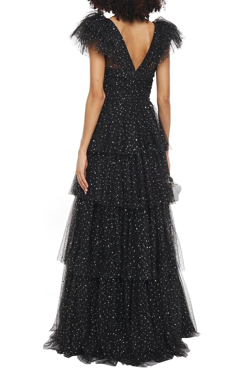 JENNY PACKHAM Tiered ruffled tulle gown