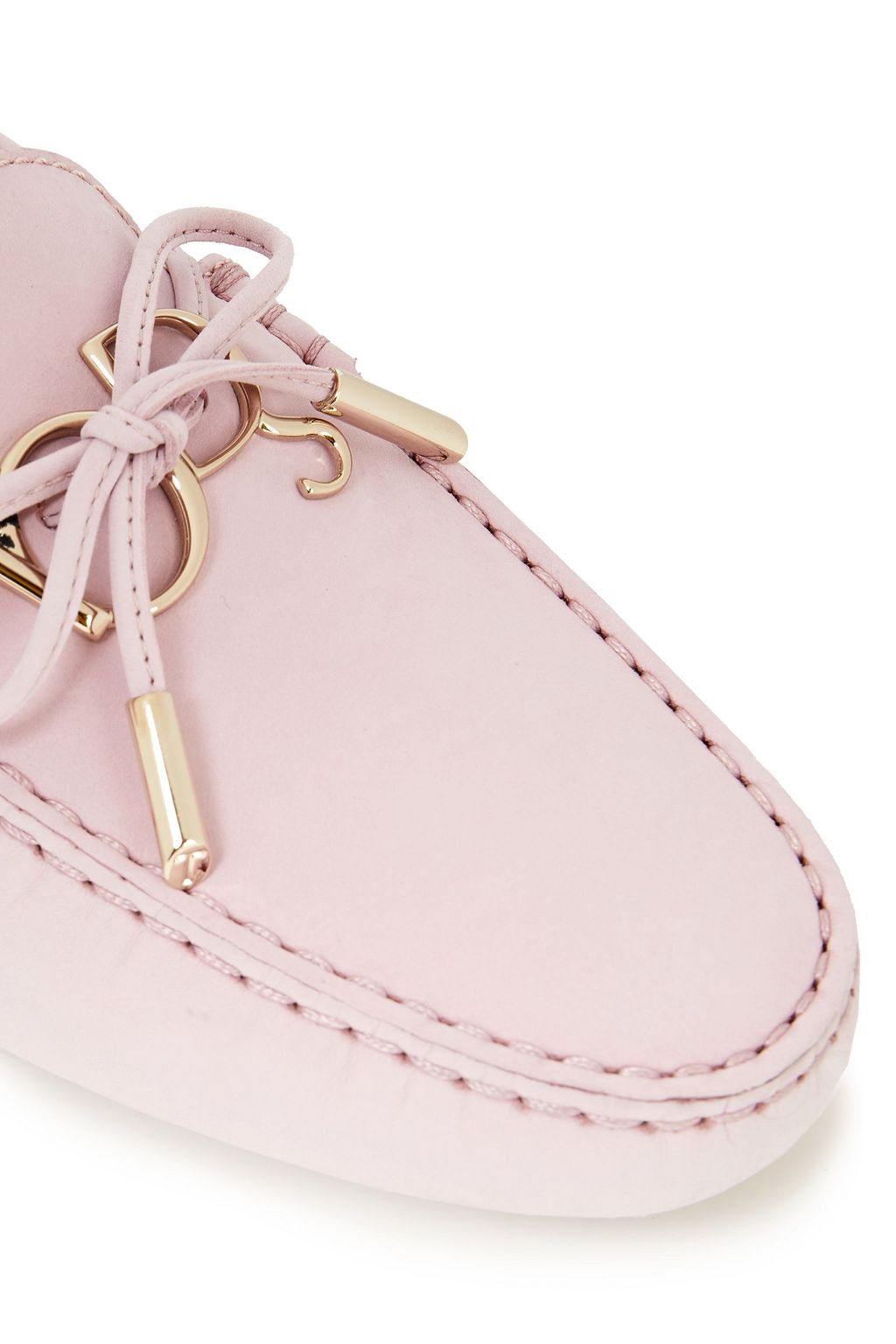 TOD'S Heaven Laccetto logo-embellished nubuck loafers