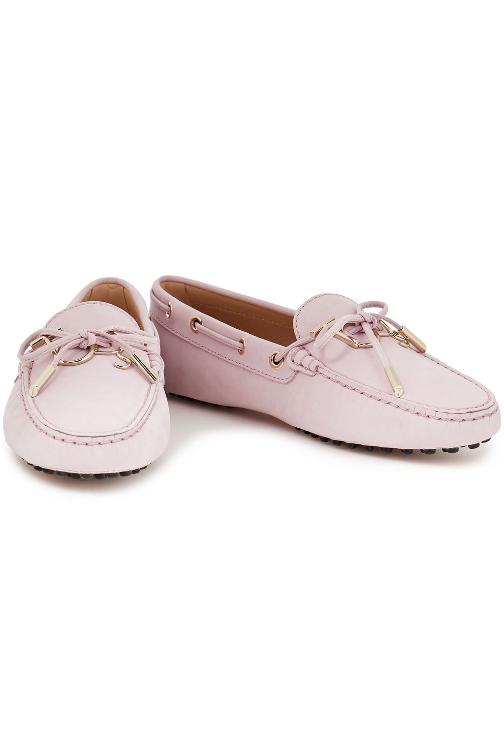 TOD'S Heaven Laccetto logo-embellished nubuck loafers