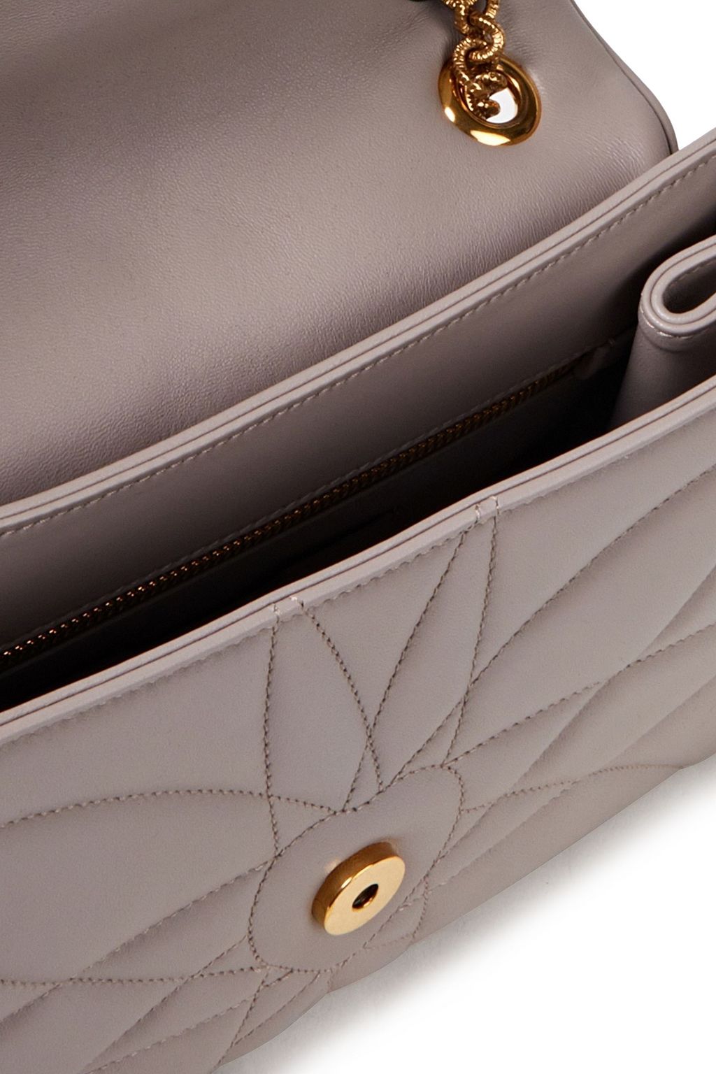 DOLCE & GABBANA Devotion large embellished quilted leather shoulder bag