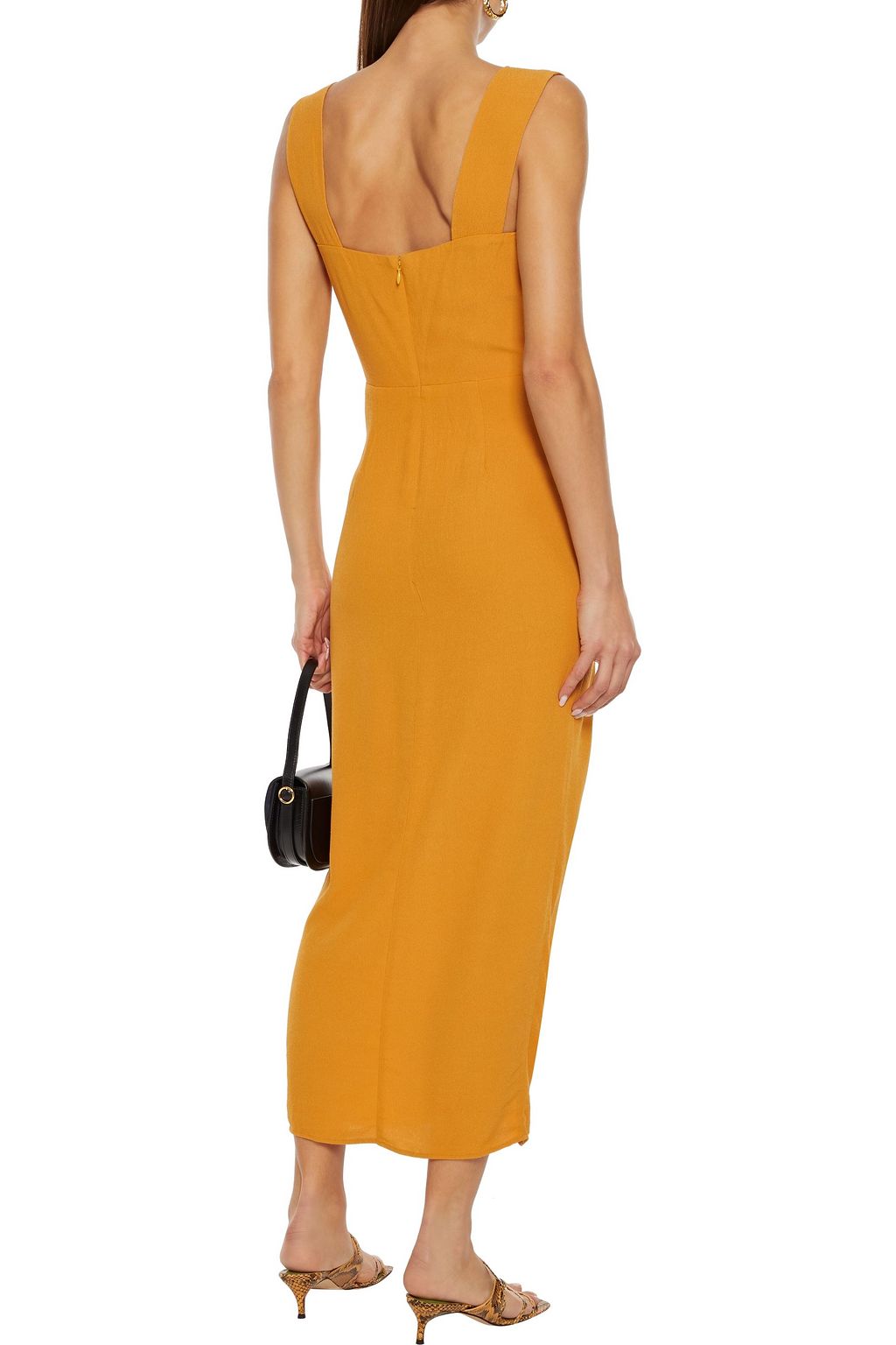 REFORMATION Graciella split-front crepe midi dress
