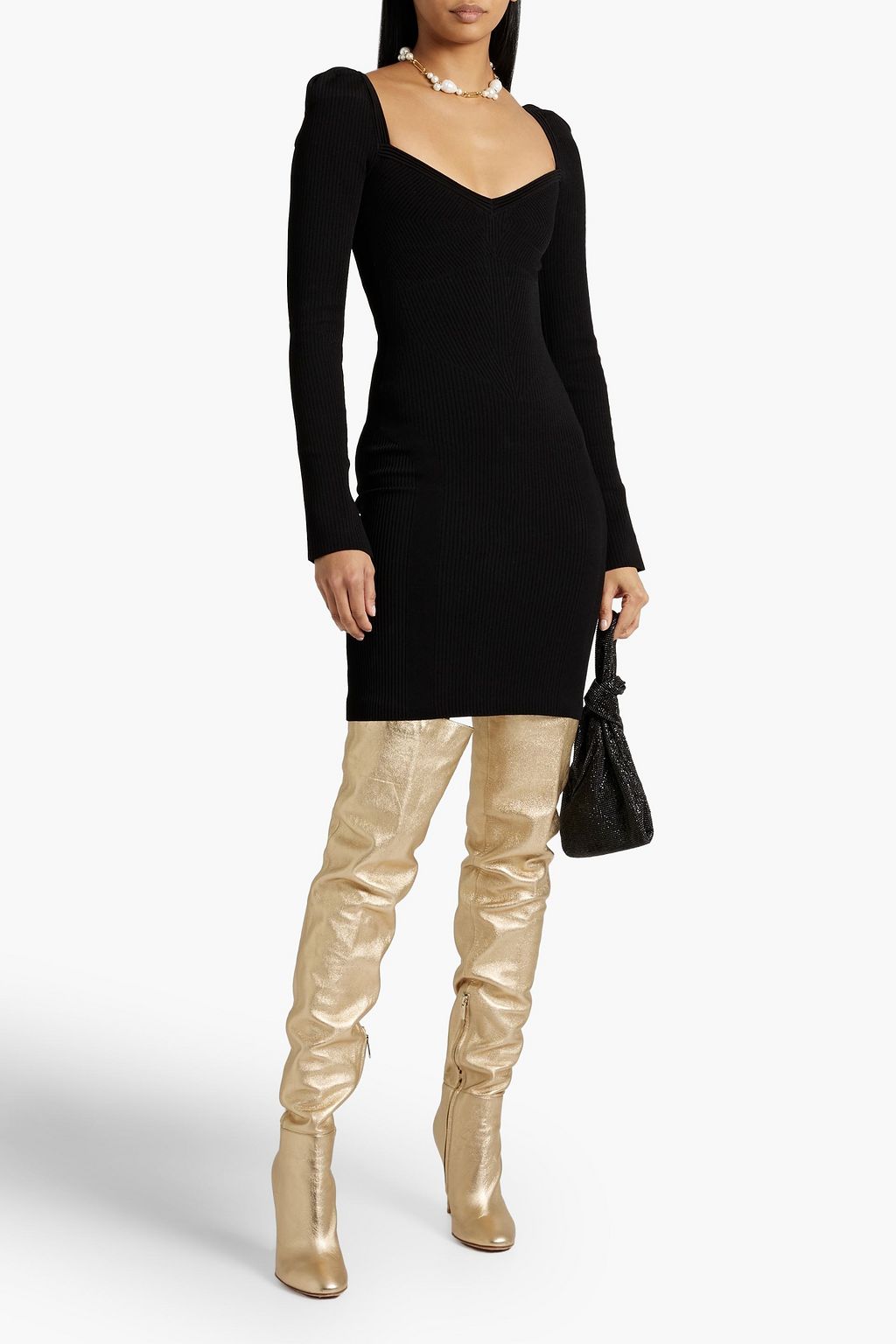AZ FACTORY MyBody ribbed-knit mini dress
