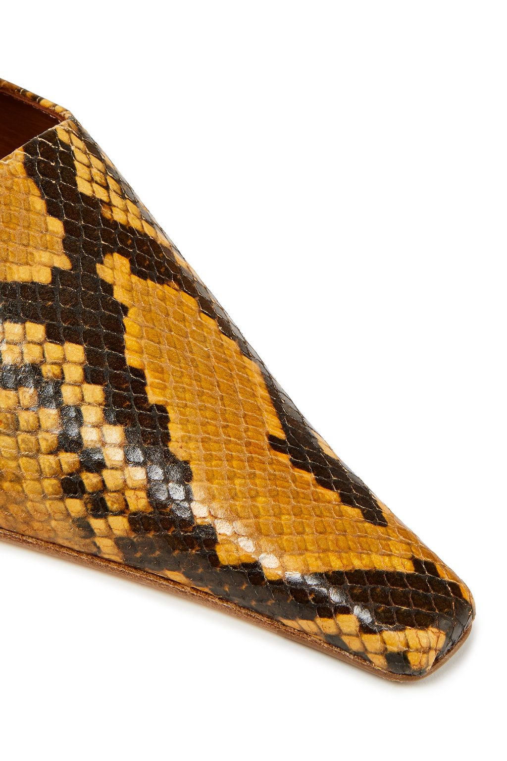 MIISTA Nedda snake-effect leather pumps