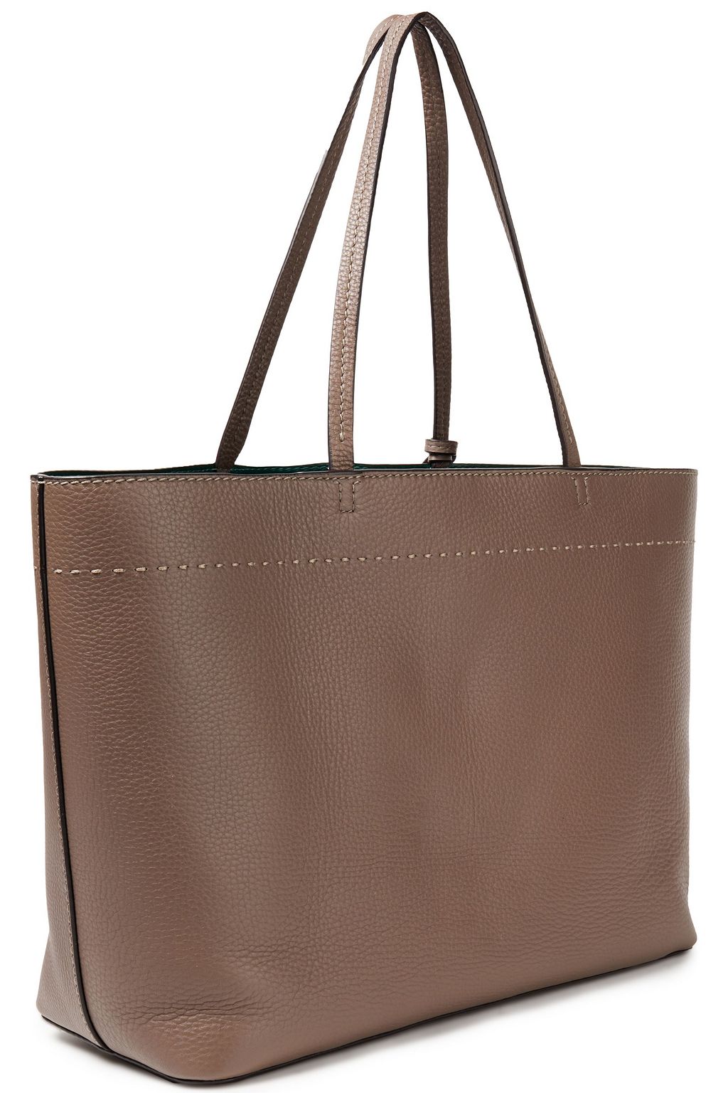 TORY BURCH McGraw tasseled pebbled-leather tote
