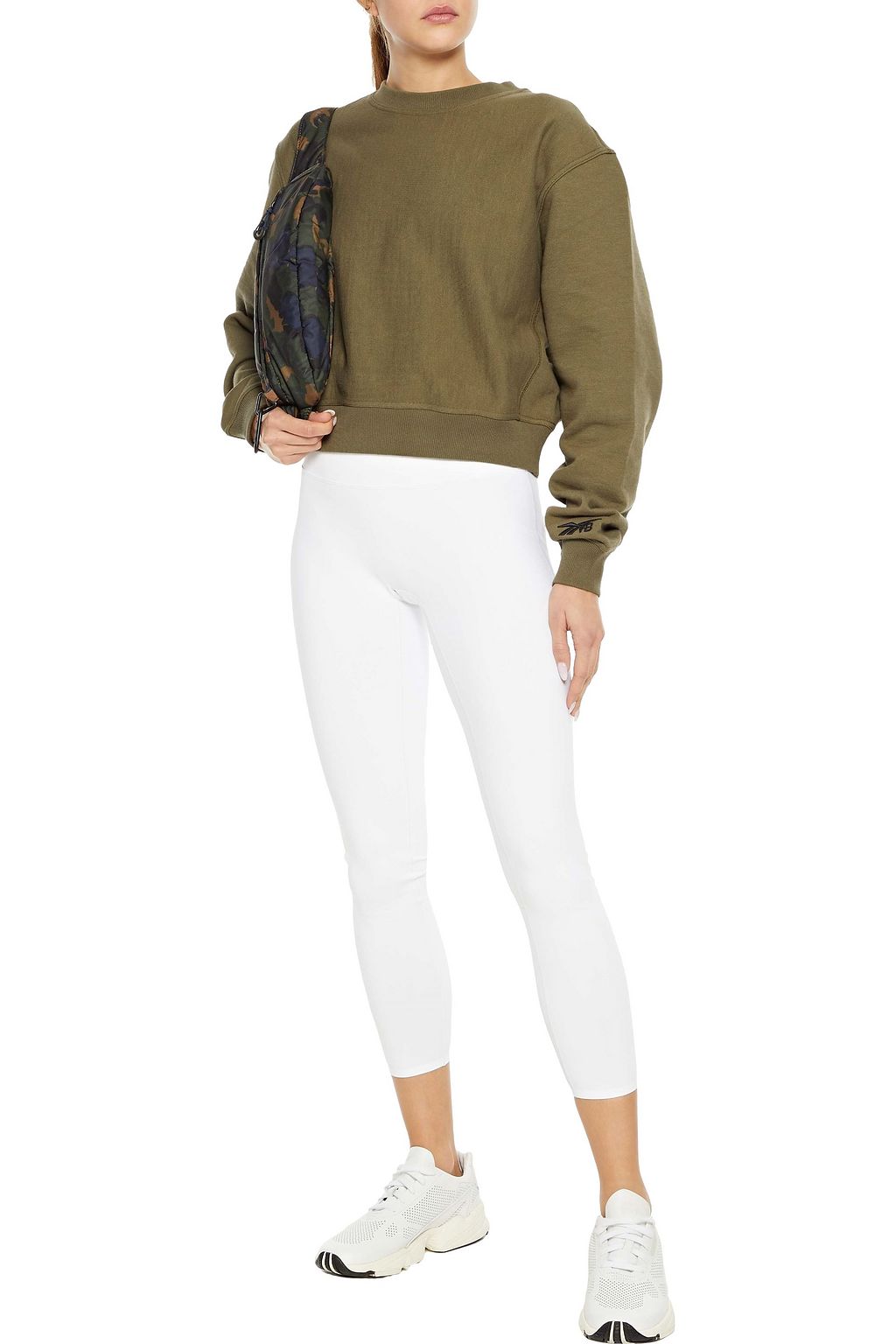 REEBOK X VICTORIA BECKHAM Cropped stretch leggings