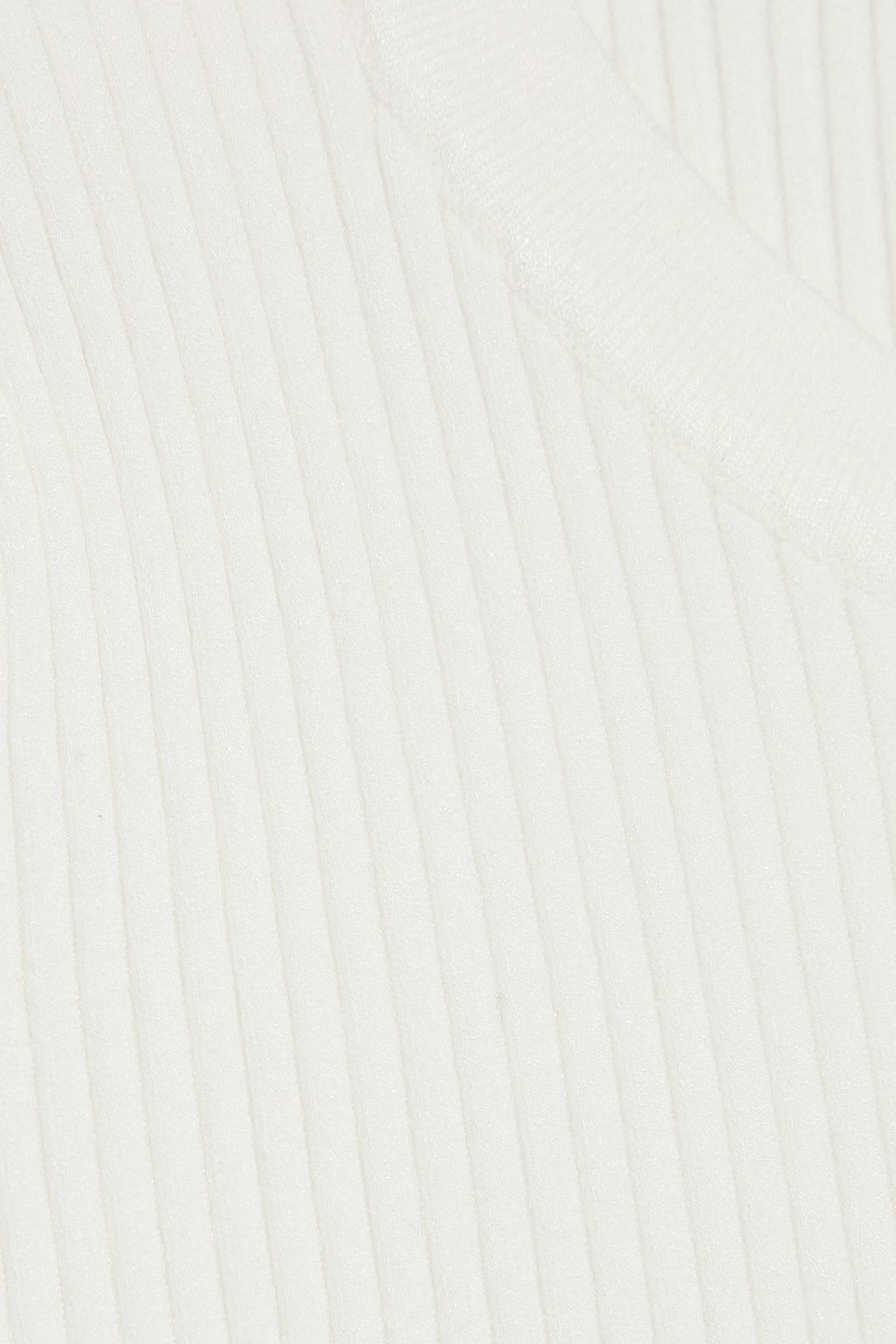 LIVE THE PROCESS Open-back ribbed-knit sweater