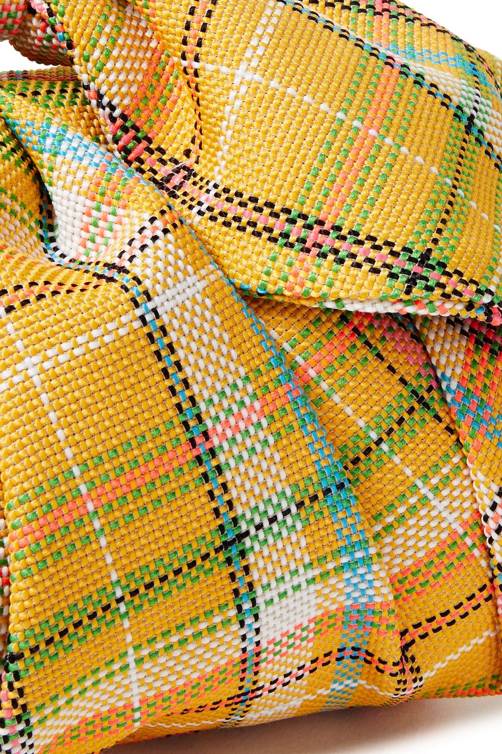 REJINA PYO Nane knotted lamé tote
