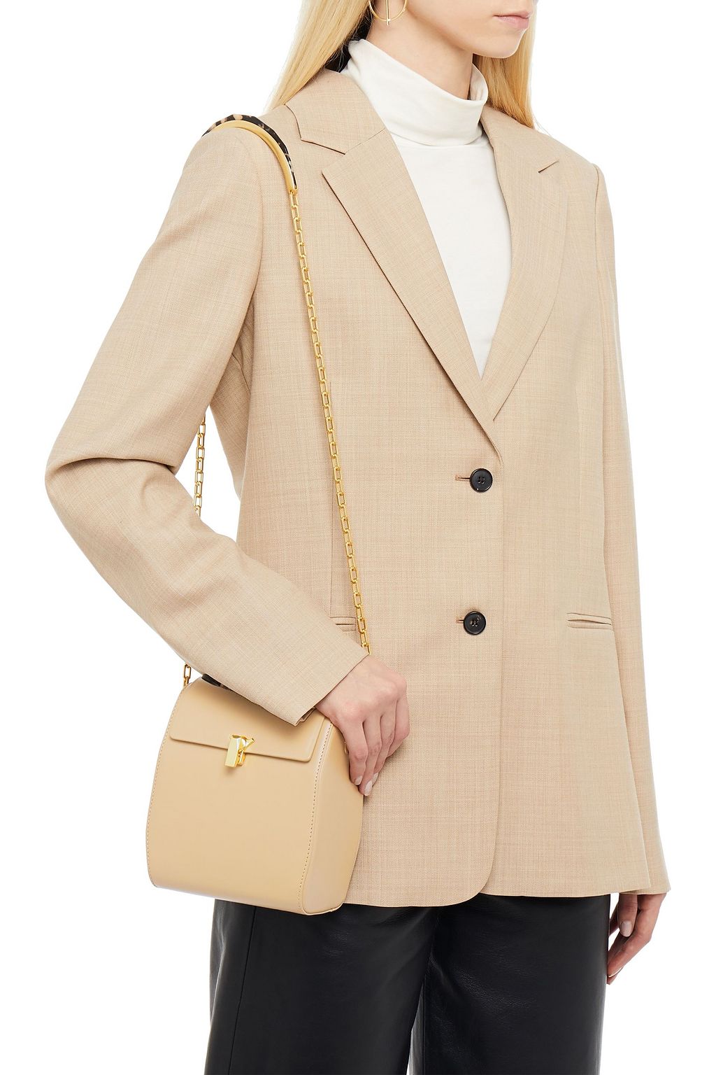 THE VOLON PO Box leather shoulder bag