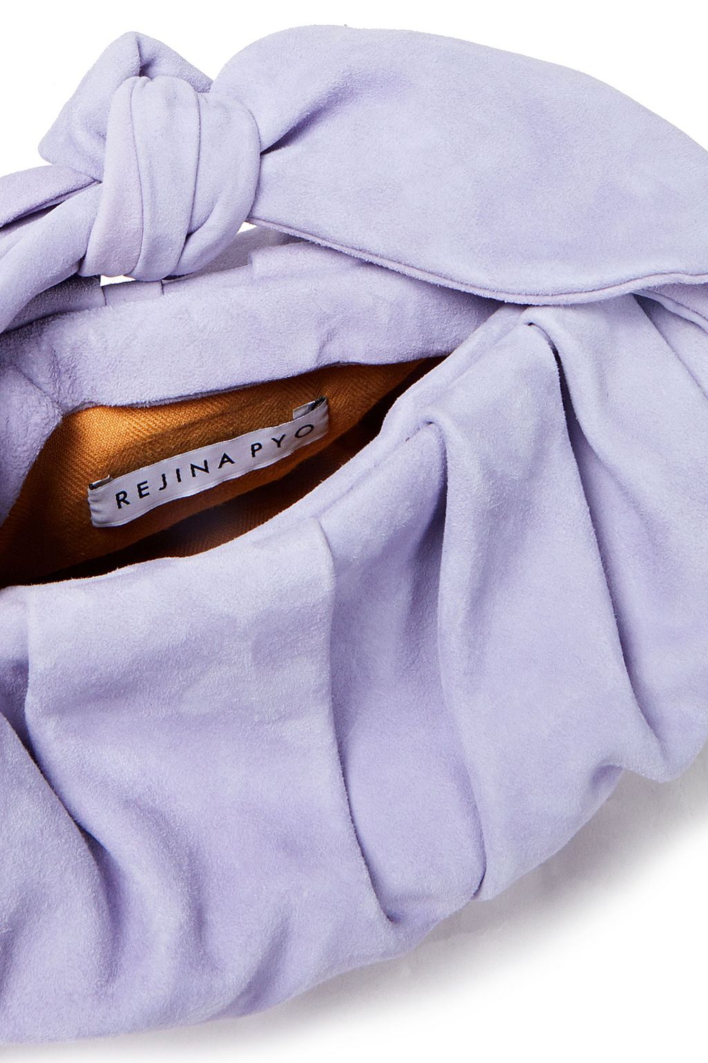 REJINA PYO Nane knotted lamé tote