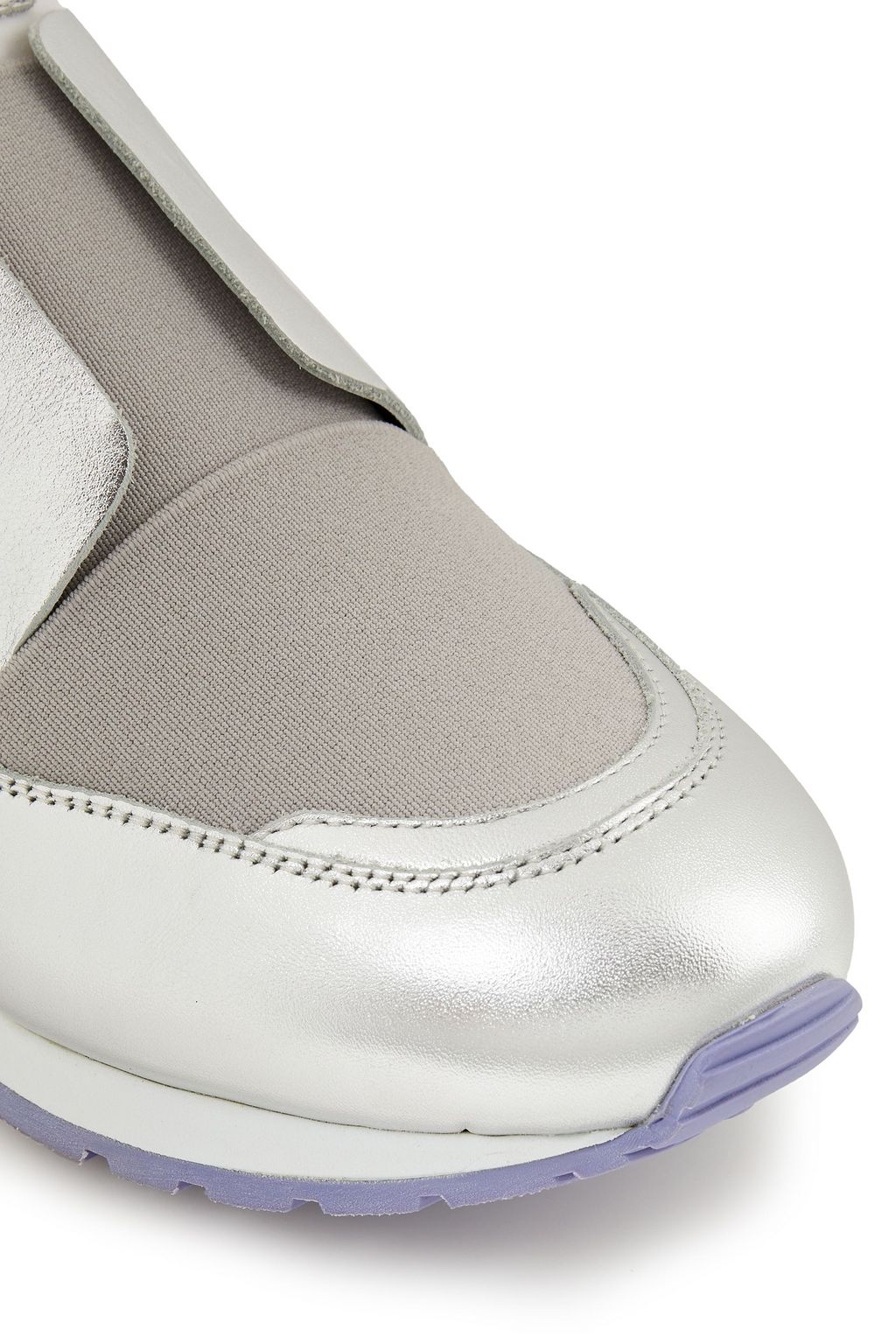 TOD'S Sneakers aus Metallic-Leder