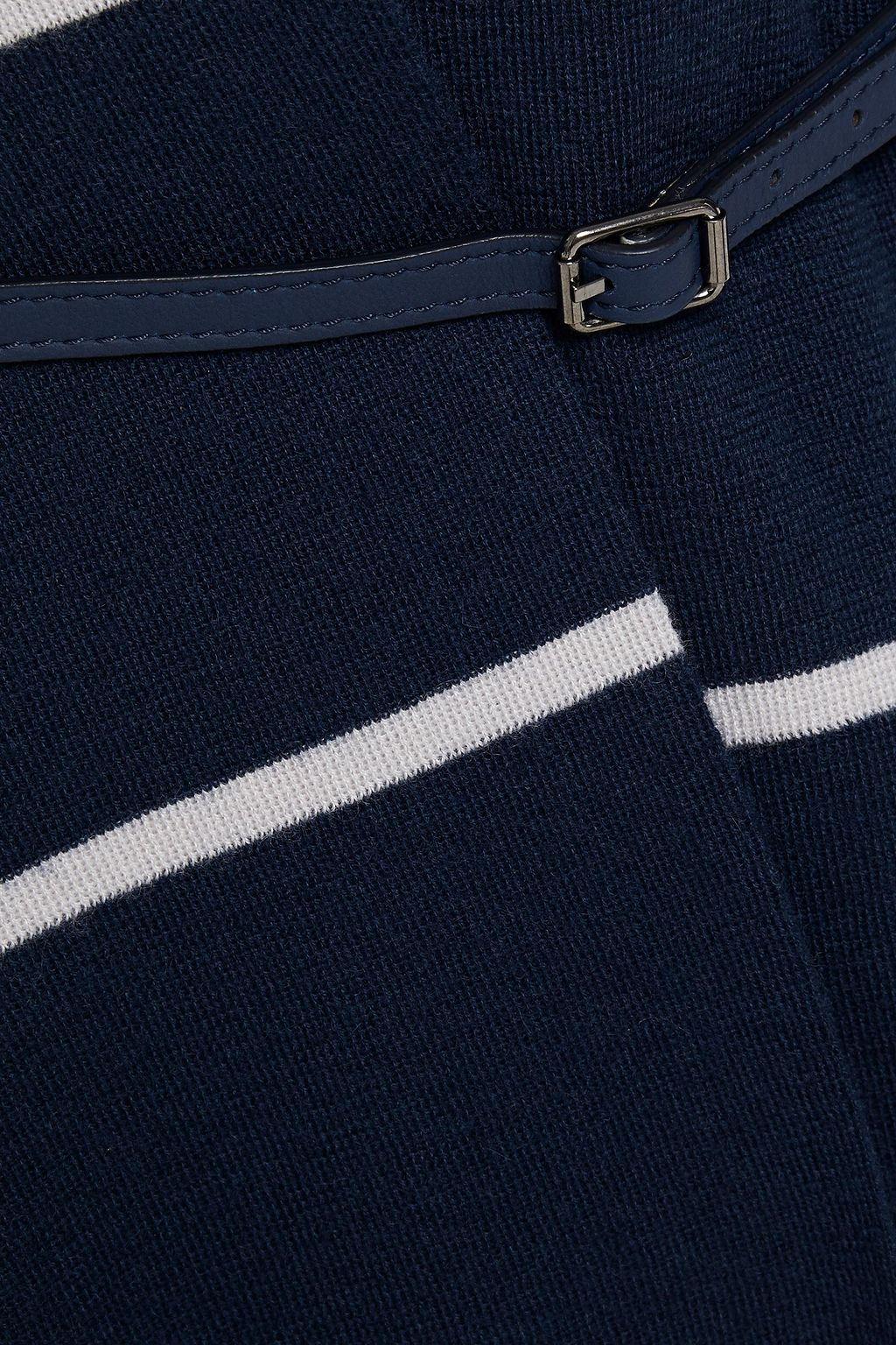 LORO PIANA Bretagne belted striped cashmere cardigan