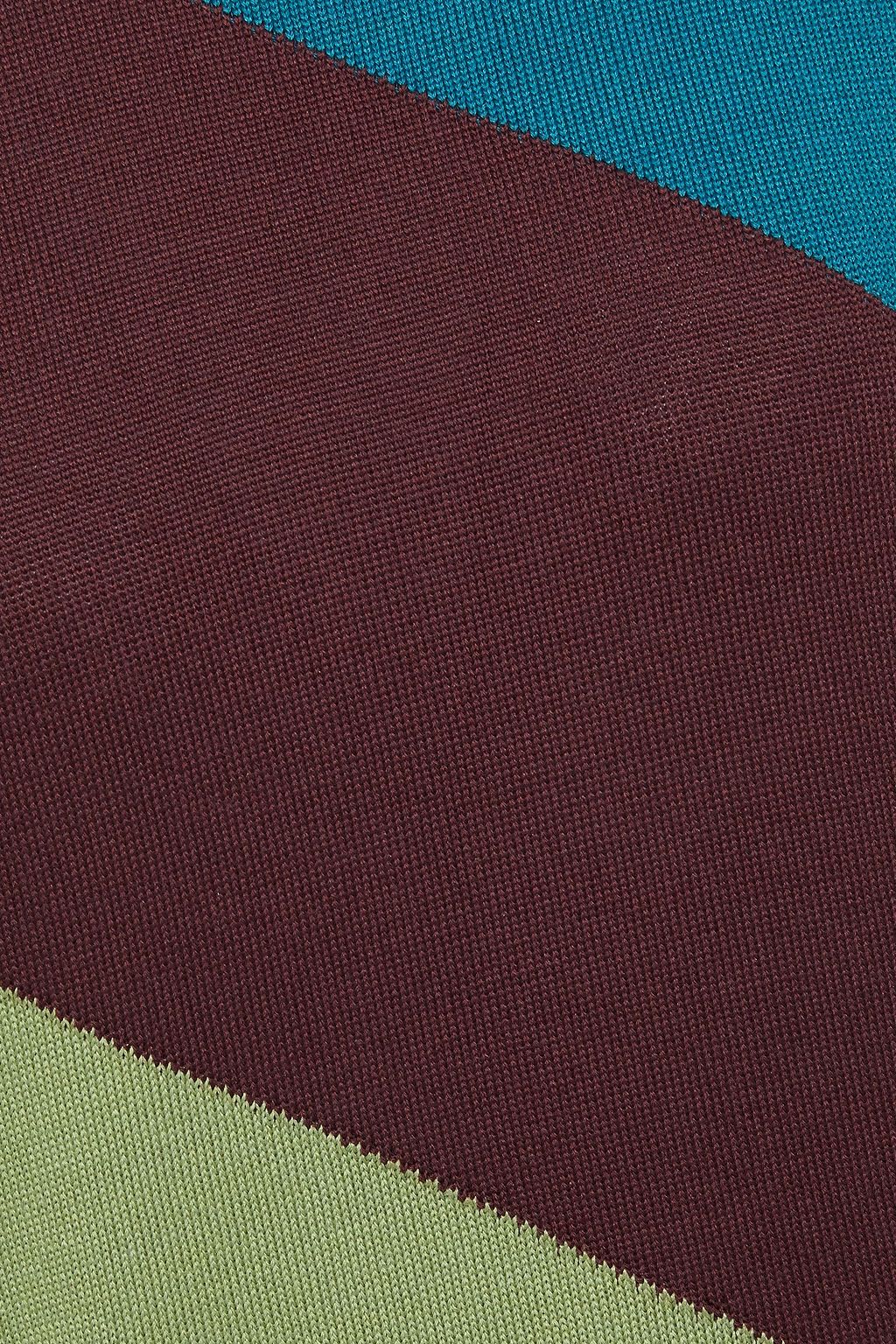 LORO PIANA Myrtos color-block silk and cotton-blend sweater