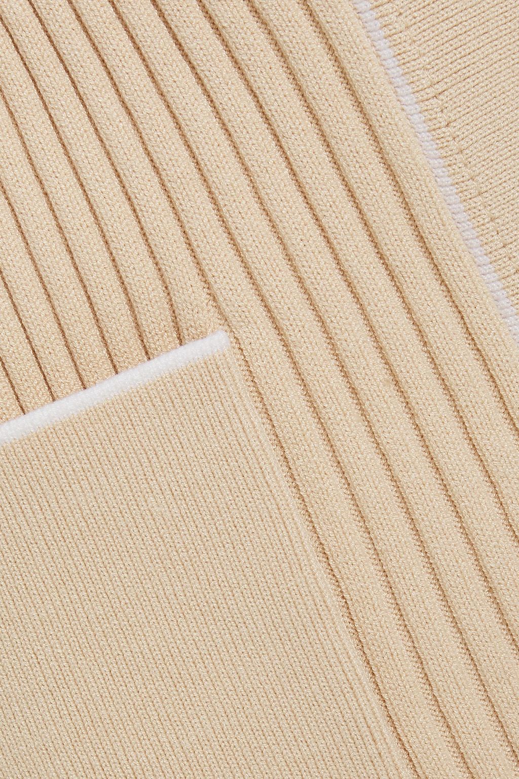 MAJE Ribbed-knit mini skirt