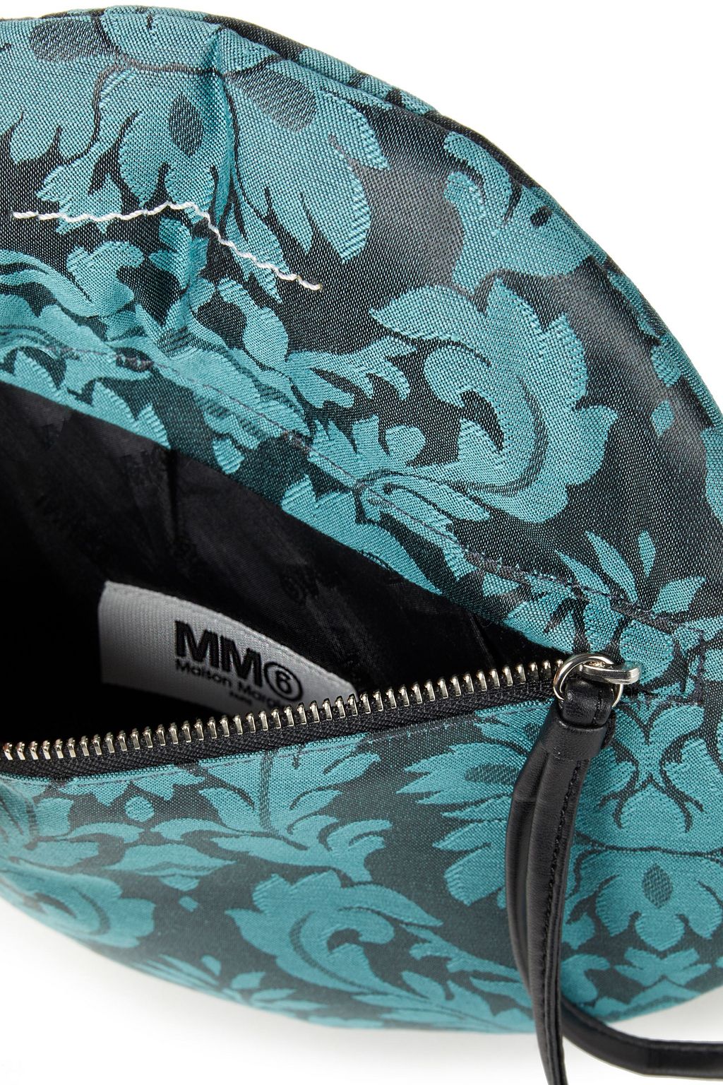 MM6 MAISON MARGIELA Leather-trimmed jacquard pouch