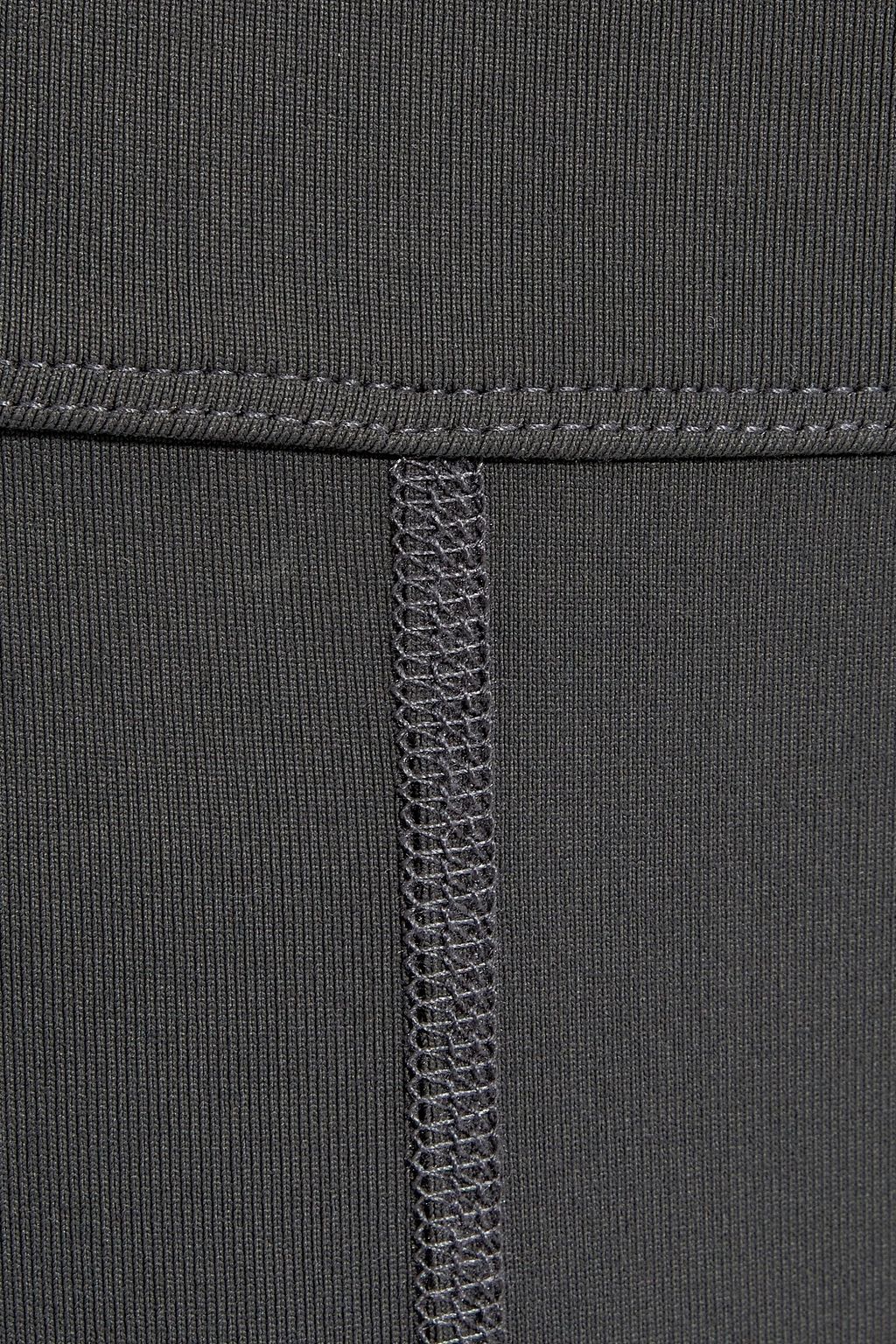 LIVE THE PROCESS Geometric two-tone stretch-Supplex leggings