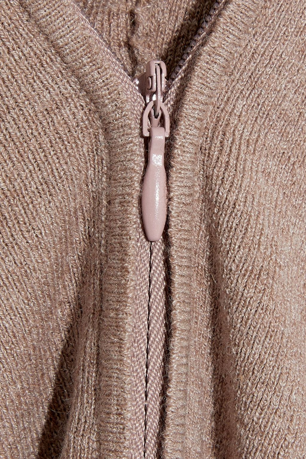 LIVE THE PROCESS Mélange stretch cashmere and silk-blend hoodie