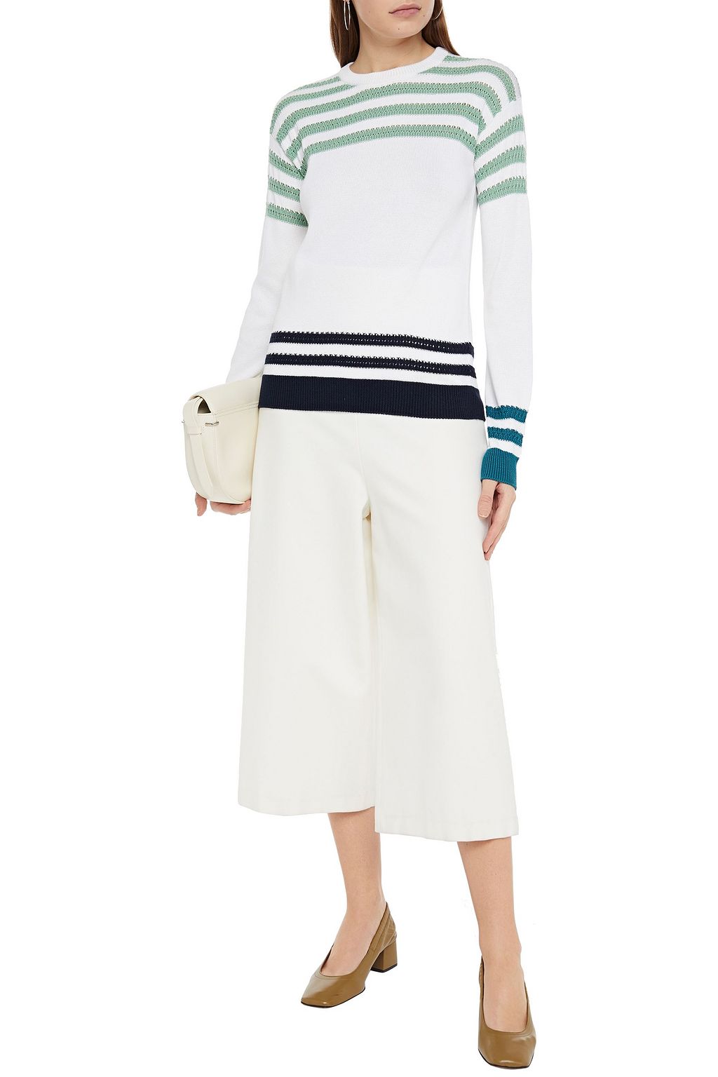 LORO PIANA Maho Beach striped silk and cotton-blend sweater