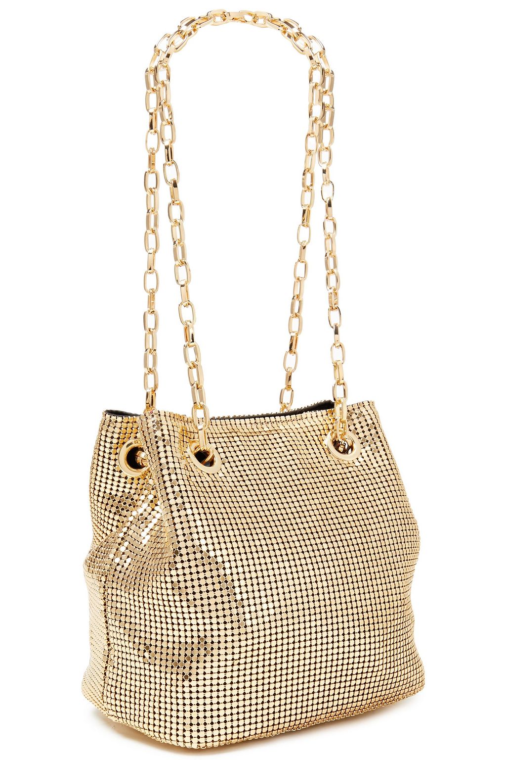 RIXO Olive chainmail shoulder bag