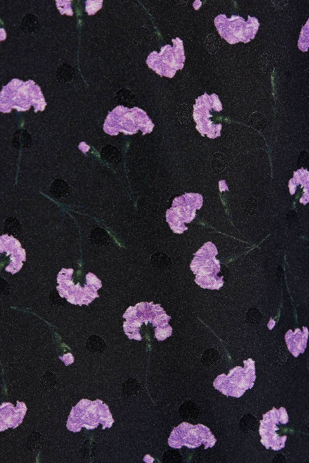 FLEUR DU MAL Floral-print silk-jacquard shirt