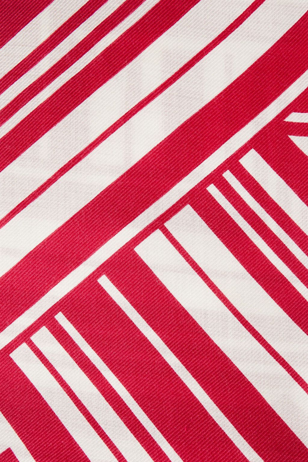 LORO PIANA Striped cashmere and silk-blend scarf