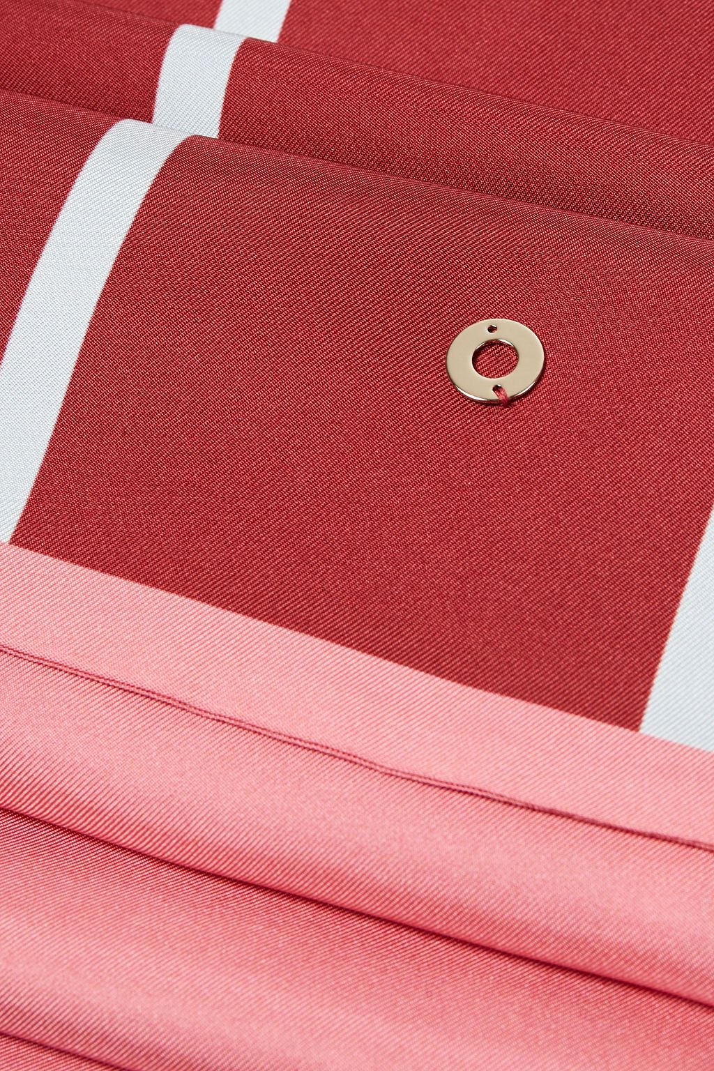 LORO PIANA Striped silk-twill scarf