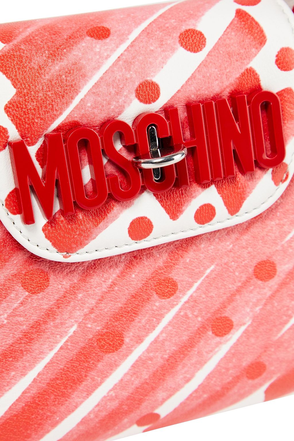 MOSCHINO Printed faux leather tote