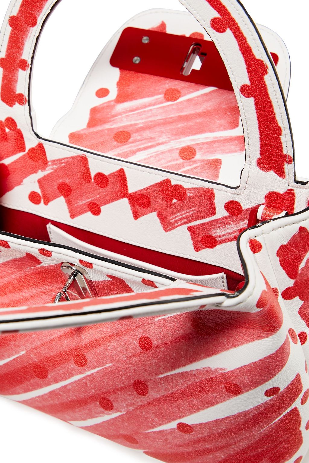 MOSCHINO Printed faux leather tote