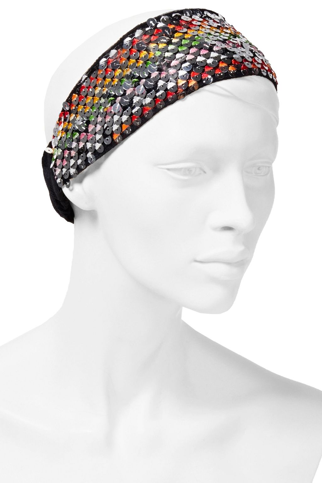 MISSONI MARE Sequin-embellished crochet-knit headband